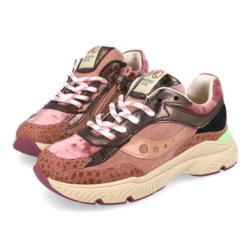 Rondinella sneakers bordeaux Meisjes (bordeaux combi sneaker - 12277-S) - Junior Steps