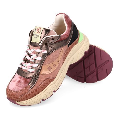Rondinella sneakers bordeaux Meisjes (bordeaux combi sneaker - 12277-S) - Junior Steps