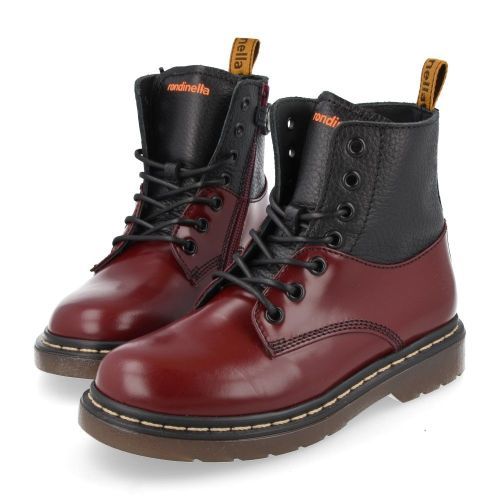 Rondinella veterboot bordeaux Meisjes (Bordeaux veterbottine - 12326) - Junior Steps