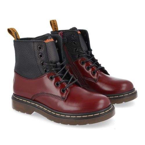 Rondinella veterboot bordeaux Meisjes (Bordeaux veterbottine - 12326) - Junior Steps