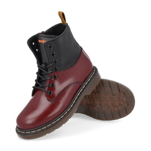 Rondinella veterboot bordeaux Meisjes (Bordeaux veterbottine - 12326) - Junior Steps