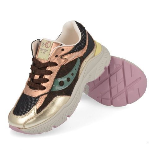 Rondinella sneakers brons Meisjes (Brons/rozé sneaker - 12277-B) - Junior Steps