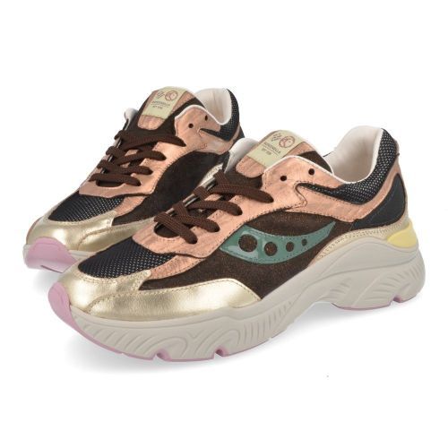 Rondinella sneakers brons Meisjes (Brons/rozé sneaker - 12277M) - Junior Steps