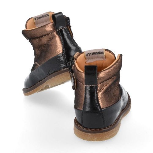 Rondinella Bottes à lacets Bronze Filles (4777C) - Junior Steps