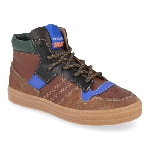 Rondinella sneakers bruin Jongens ( - bruine sneaker12052T) - Junior Steps
