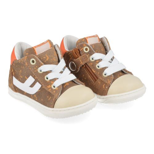 Rondinella Sneakers cognac Boys (4506-2P) - Junior Steps