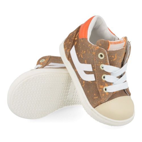 Rondinella Sneakers cognac Boys (4506-2P) - Junior Steps