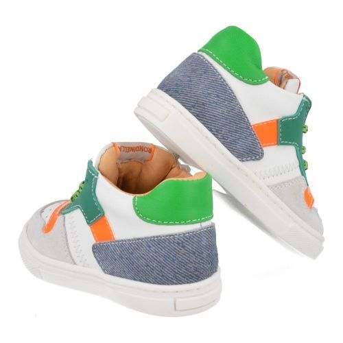 Rondinella sneakers wit Jongens ( - combi kleurige sneaker4764V) - Junior Steps