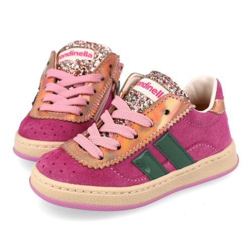 Rondinella sneakers roze Meisjes (glitter roze eerste stap sneakertje - 4820T) - Junior Steps