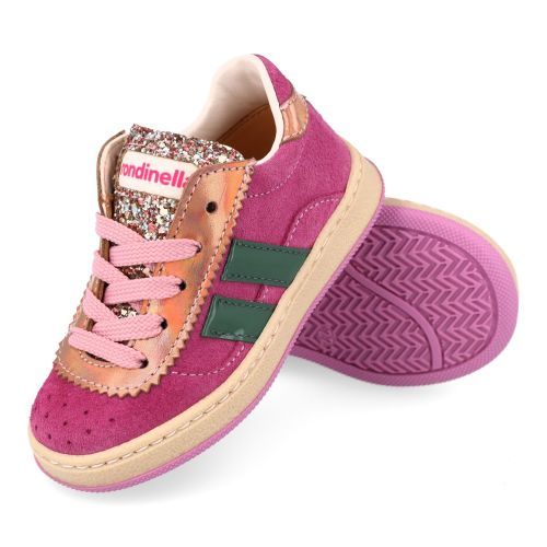 Rondinella sneakers roze Meisjes (glitter roze eerste stap sneakertje - 4820T) - Junior Steps