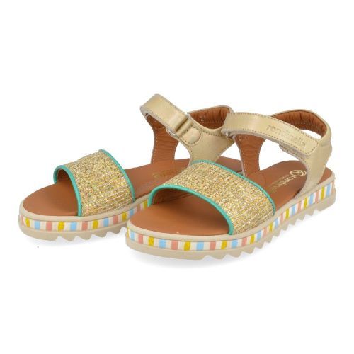 Rondinella sandalen GOUD Meisjes ( - goud kleurige sandaal0857-2Z) - Junior Steps