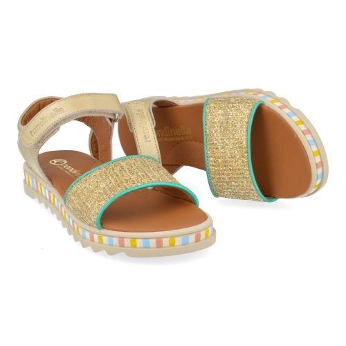 Rondinella sandalen GOUD Meisjes ( - goud kleurige sandaal0857-2Z) - Junior Steps