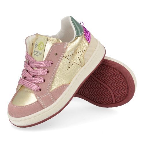 Rondinella sneakers GOUD Meisjes (Goud metallic sneaker - 4819-2) - Junior Steps