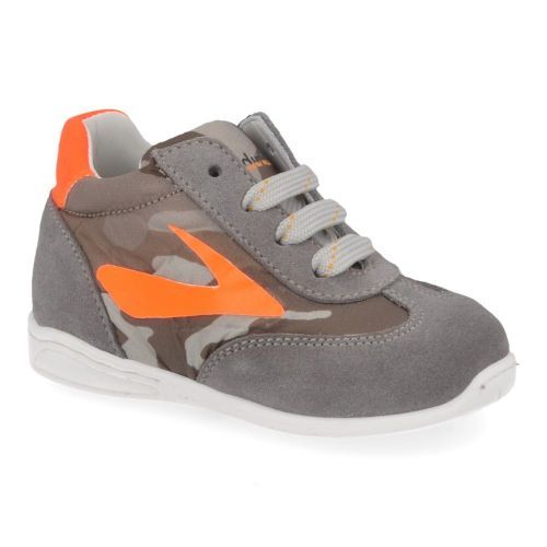 Rondinella sneakers grijs Jongens ( - grijze sneaker met camouflage4553/1C) - Junior Steps