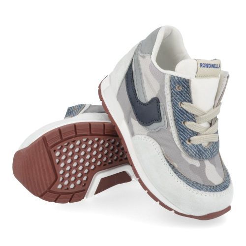 Rondinella sneakers grijs Jongens ( - grijze sneaker met camouflage4614AM) - Junior Steps