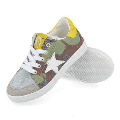 Rondinella sneakers grijs Jongens ( - grijze sneaker met rubberen stootneus11882F) - Junior Steps