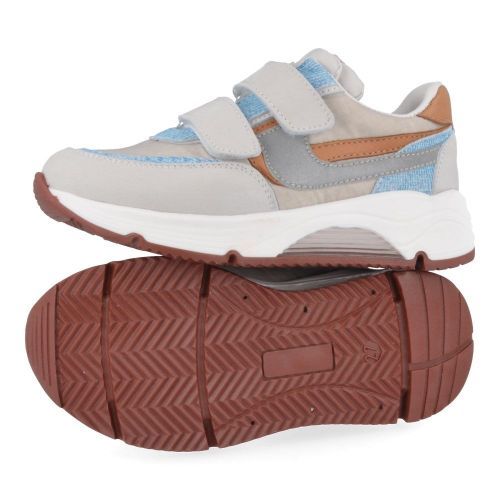 Rondinella sneakers grijs Jongens ( - grijze sneaker met velcrosluiting11714AD) - Junior Steps