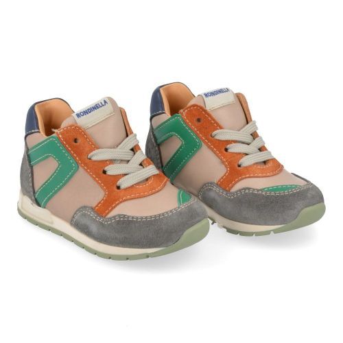 Rondinella sneakers grijs Jongens ( - grijze sneaker4716/1E) - Junior Steps