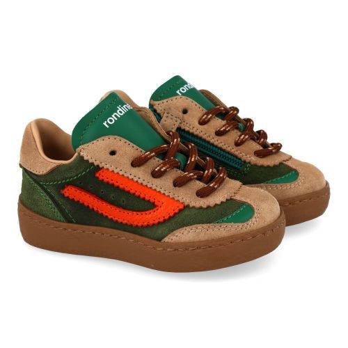 Rondinella sneakers groen  (groen - combi suéde sneaker - 4831-1) - Junior Steps