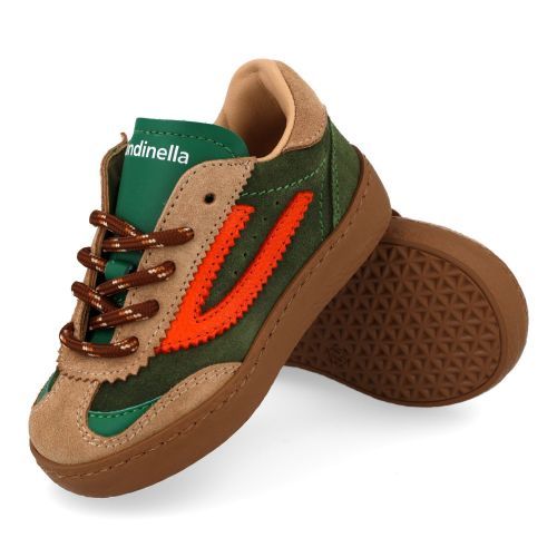 Rondinella sneakers groen  (groen - combi suéde sneaker - 4831-1) - Junior Steps