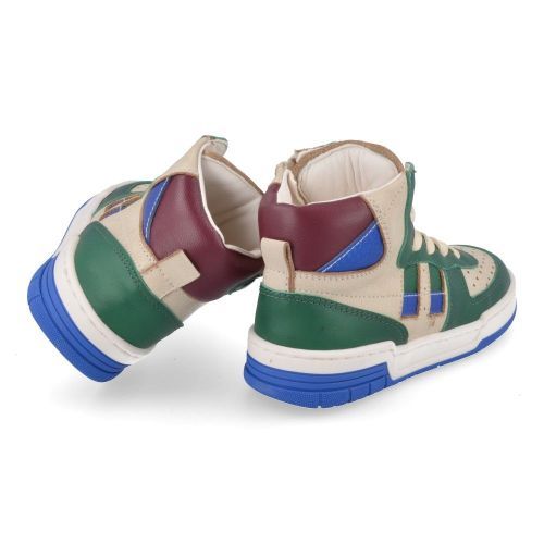 Rondinella sneakers groen  (groen sneaker met blauw accent - 12235-2) - Junior Steps