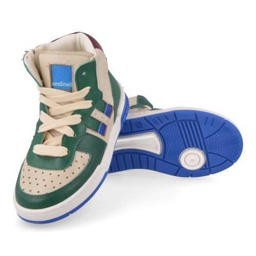 Rondinella sneakers groen  (groen sneaker met blauw accent - 12235-2) - Junior Steps