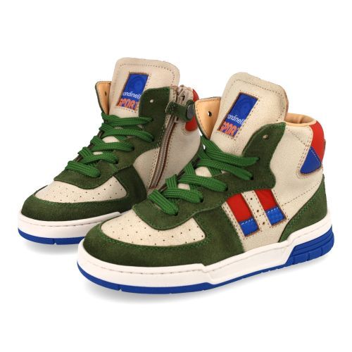 Rondinella sneakers groen  (groen sneaker met blauw accent - 12235-2N) - Junior Steps