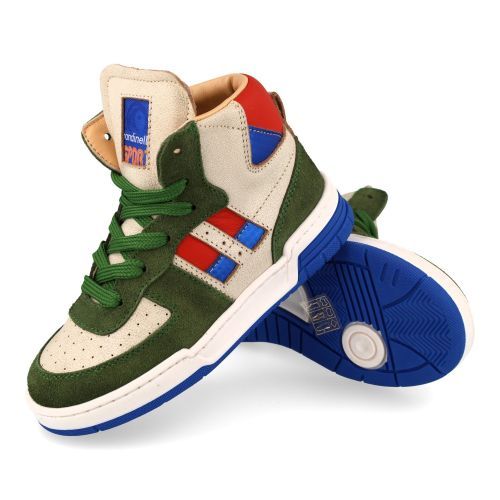 Rondinella sneakers groen  (groen sneaker met blauw accent - 12235-2N) - Junior Steps