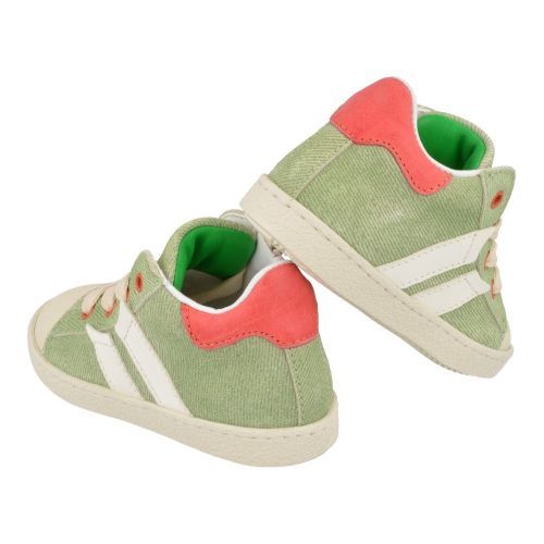 Rondinella sneakers groen Jongens ( - groene sneaker met rubber neus4316-12AD) - Junior Steps