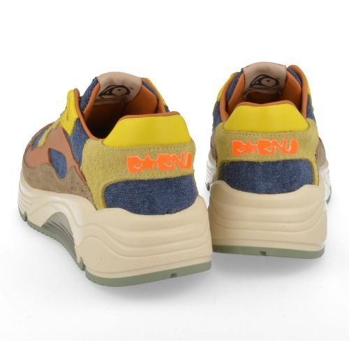 Rondinella sneakers kaki Jongens ( - kaki sneaker met blauw11712AF) - Junior Steps