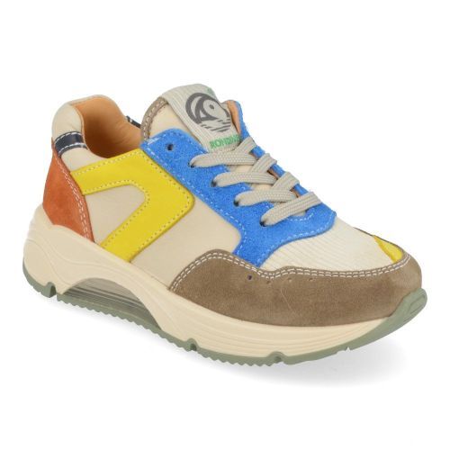 Rondinella sneakers kaki Jongens ( - kaki sneaker11890-2C) - Junior Steps