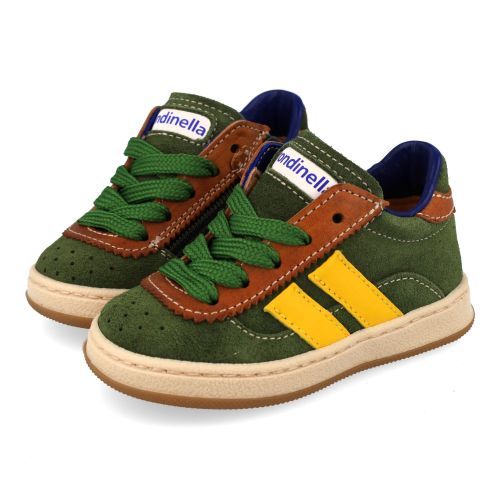 Rondinella sneakers kaki Jongens (Kaki suéde eerste stap sneakertje - 4820Z) - Junior Steps