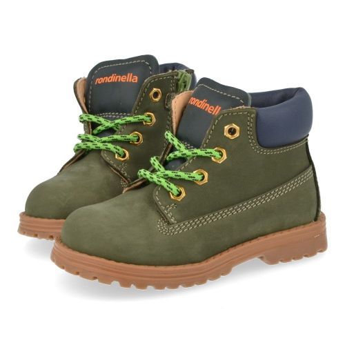 Rondinella veterboot kaki  (kaki veterbottine - 4432/3CA) - Junior Steps