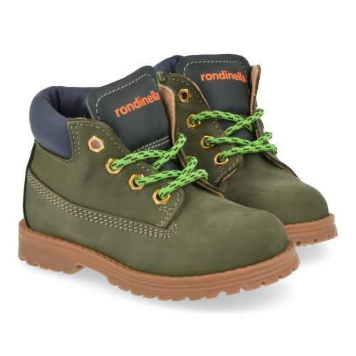 Rondinella veterboot kaki  (kaki veterbottine - 4432/3CA) - Junior Steps