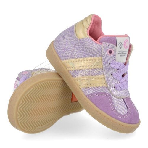 Rondinella sneakers lila Meisjes ( - lila sneaker 4792A) - Junior Steps