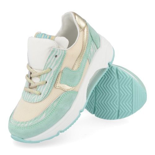 Rondinella sneakers mint Meisjes ( - mint sneaker met zebraprint11713BO) - Junior Steps