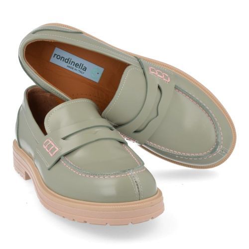 Rondinella sneakers kaki Meisjes ( - mintgroen mocassin 12137E) - Junior Steps