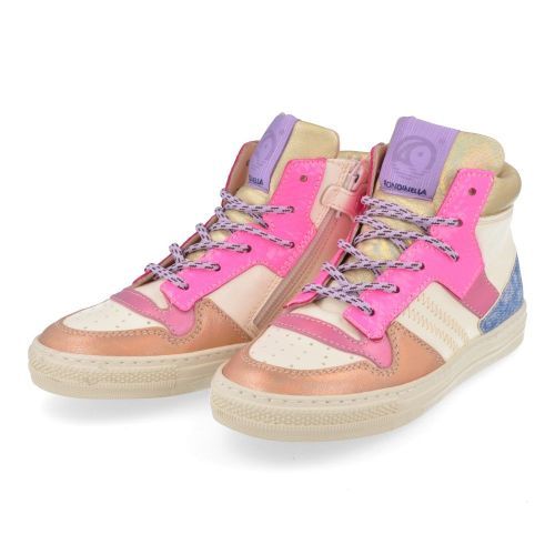Rondinella sneakers roze Meisjes ( - multi kleur sneaker 11993-6) - Junior Steps