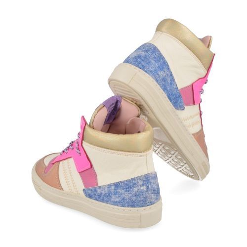 Rondinella sneakers roze Meisjes ( - multi kleur sneaker 11993-6) - Junior Steps