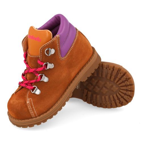 Rondinella veterboot oker Meisjes (oker suéde meisjes veter boots  - 4773R) - Junior Steps