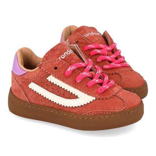 Rondinella sneakers roze Meisjes (roze - combi suéde sneaker - 4831-N) - Junior Steps