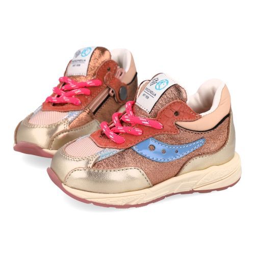 Rondinella sneakers roze Meisjes (roze - combi suéde sneaker - 4829H) - Junior Steps