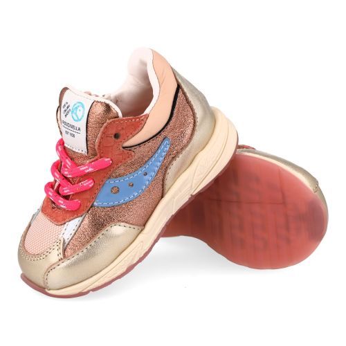 Rondinella sneakers roze Meisjes (roze - combi suéde sneaker - 4829H) - Junior Steps