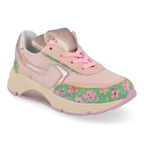 Rondinella sneakers roze Meisjes ( - roze sneaker met bloemenprint11713BN) - Junior Steps