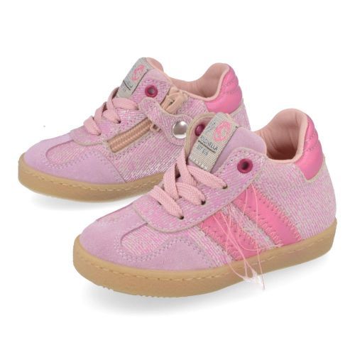 Rondinella sneakers roze Meisjes ( - roze sneaker 4792B) - Junior Steps
