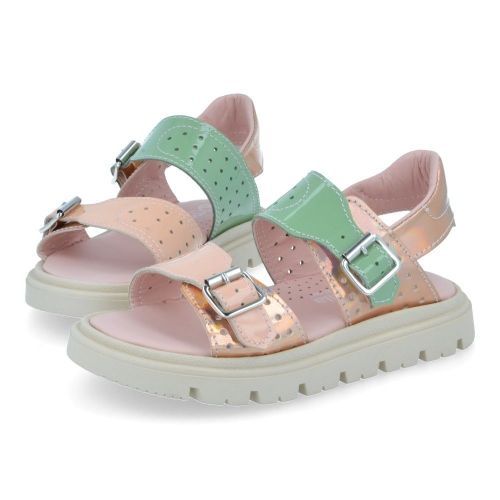 Rondinella sandalen roze Meisjes (sandaal rozé met gespen - 01114D) - Junior Steps