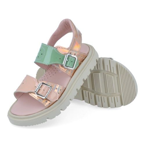 Rondinella sandalen roze Meisjes (sandaal rozé met gespen - 01114D) - Junior Steps