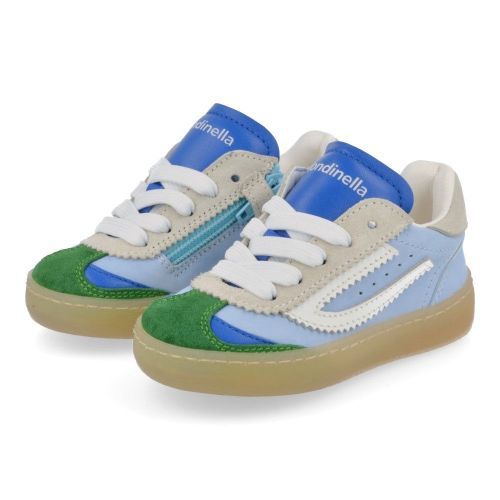 Rondinella sneakers groen  (sneaker blauw groen - 4831-1A) - Junior Steps
