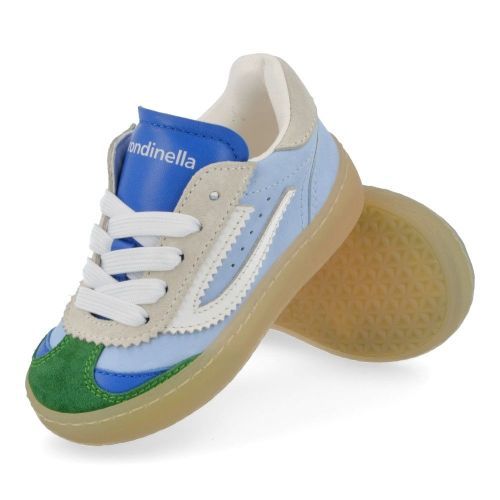 Rondinella sneakers groen  (sneaker blauw groen - 4831-1A) - Junior Steps