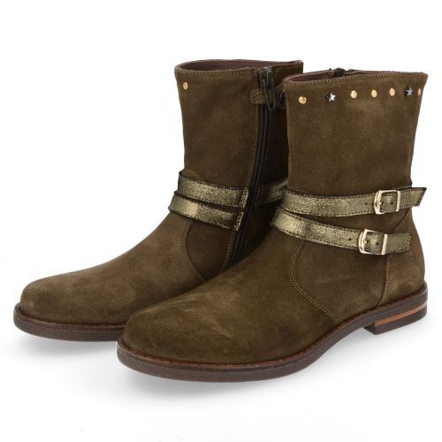 Rondinella Short boots Khaki Girls (11422A) - Junior Steps